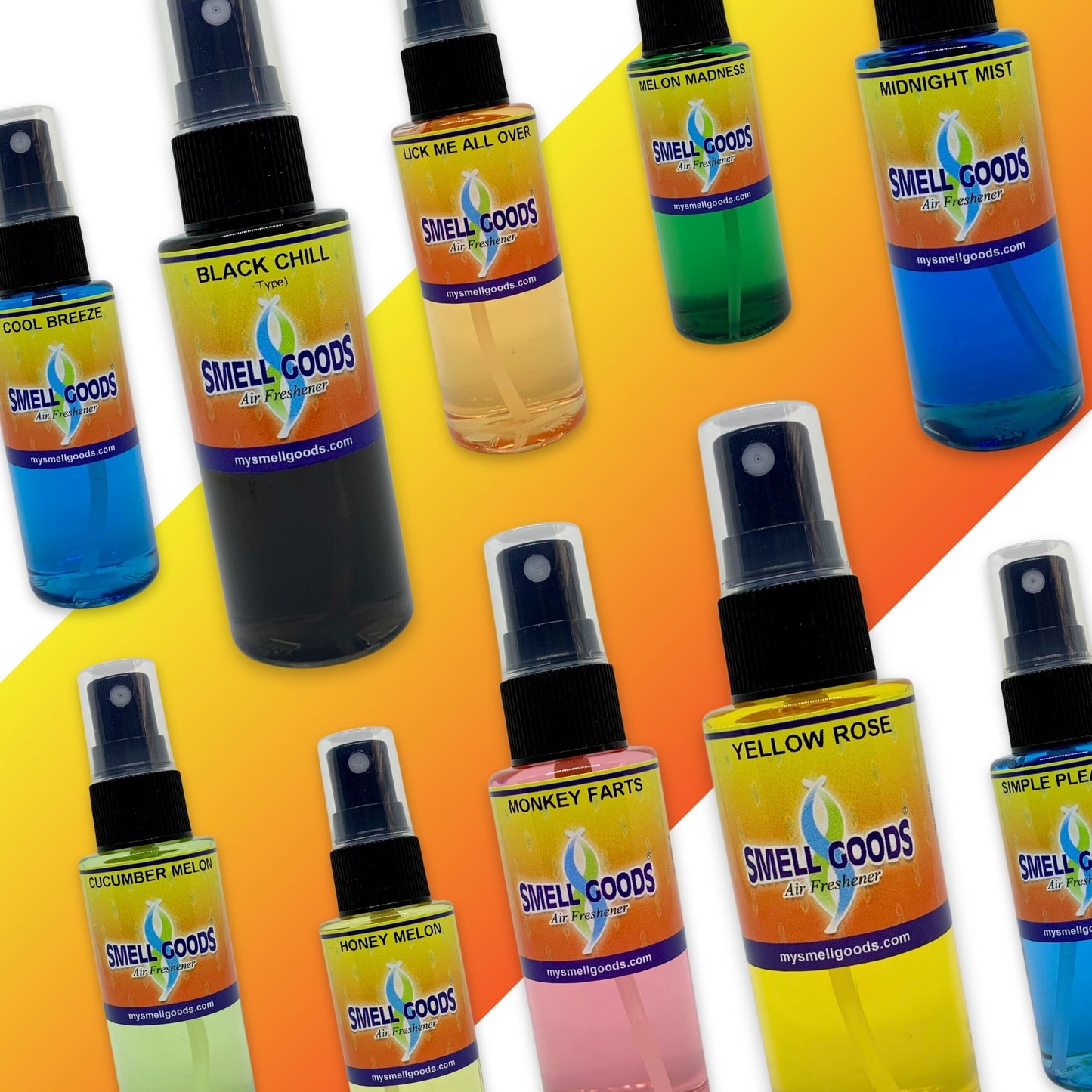 Smell Goods offers over 25 high quality scents for you to choose from.