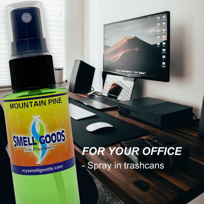 Mountain Pine Air Freshener by Smell Goods can be used in your office.